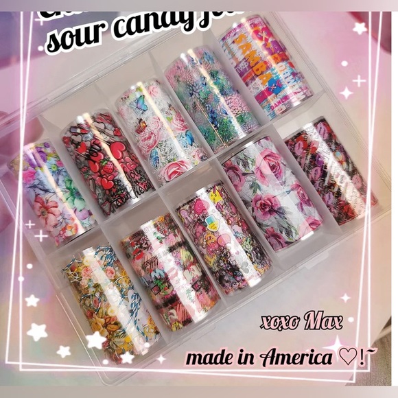 SOUR CANDY Nail Foil Kit 1/$15, 2/$25, 3/$30, 4/$35.$5 each additional! - Picture 1 of 2
